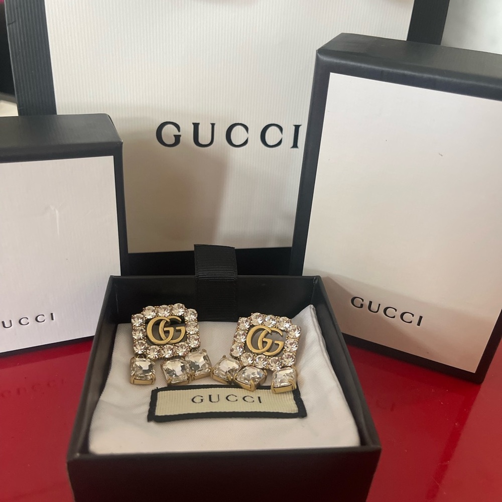 Gucci jewel dangling earrings